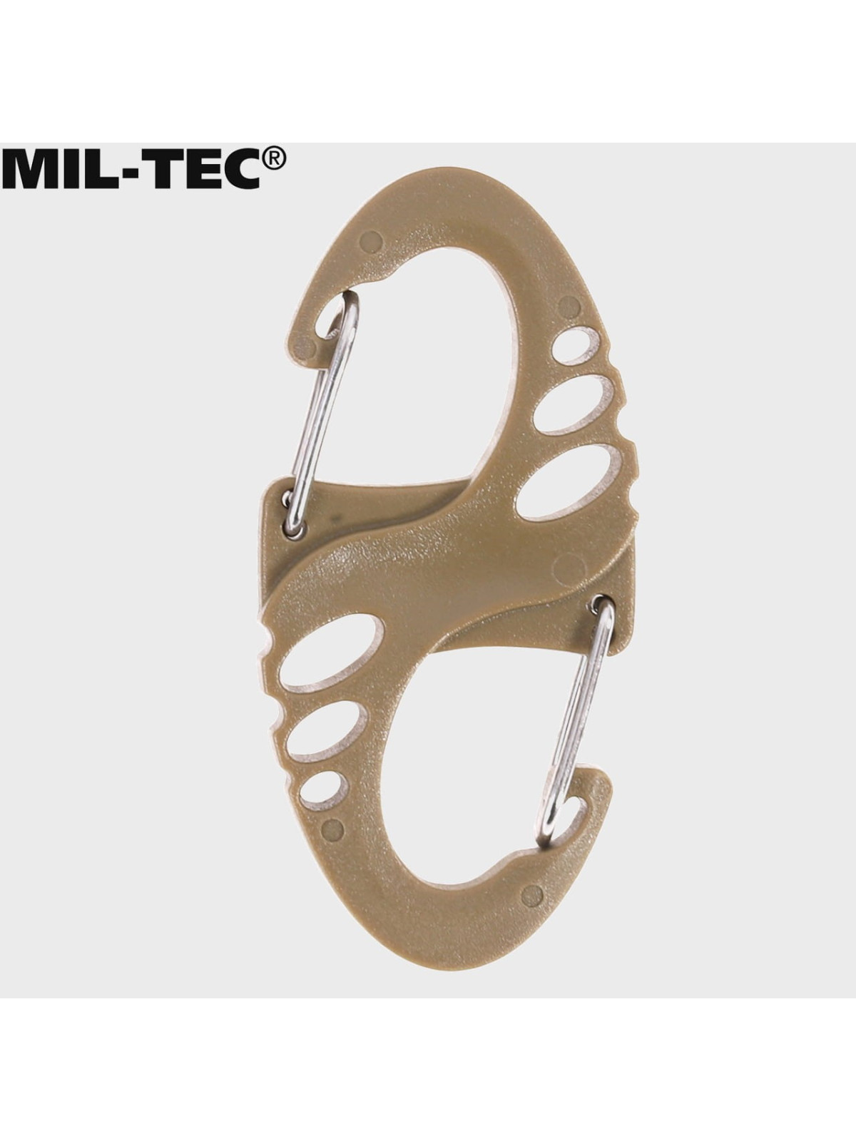 MIL-TEC ZESTAW UCHWYTÓW ULTIMATE TACTICAL S-HOOK DO MOLLE COYOTE