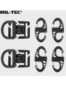 MIL-TEC ZESTAW UCHWYTÓW ULTIMATE TACTICAL S-HOOK DO MOLLE CZARNY