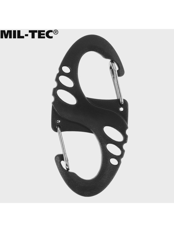 MIL-TEC ZESTAW UCHWYTÓW ULTIMATE TACTICAL S-HOOK DO MOLLE CZARNY