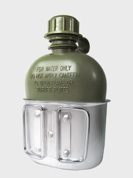 MIL-TEC MANIERKA WOJSKOWA Z KUBKIEM LC2 US 1L OLIWKOWA