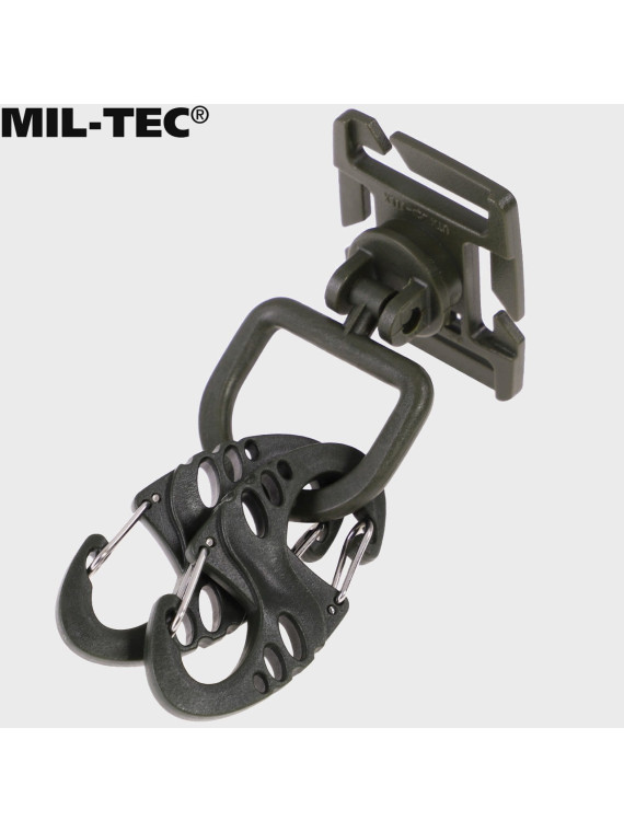 MIL-TEC ZESTAW UCHWYTÓW ULTIMATE TACTICAL S-HOOK DO MOLLE OLIWKOWY