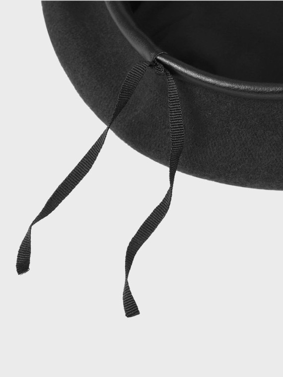 BB-TEX BERET KLASA MUNDUROWA WEŁNIANY TŁOCZONY Z ORŁEM CZARNY 54
