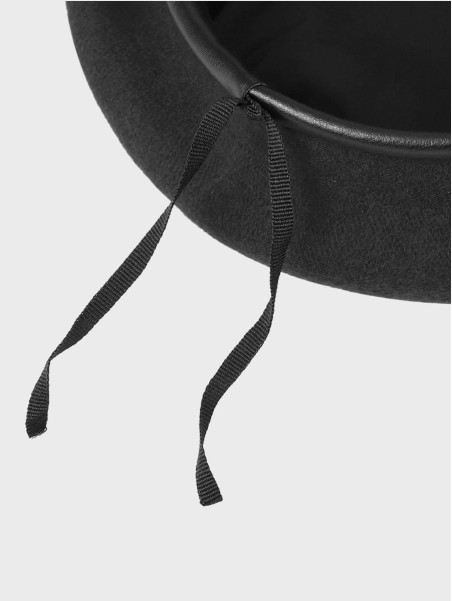 BB-TEX BERET KLASA MUNDUROWA WEŁNIANY TŁOCZONY Z ORŁEM CZARNY 54