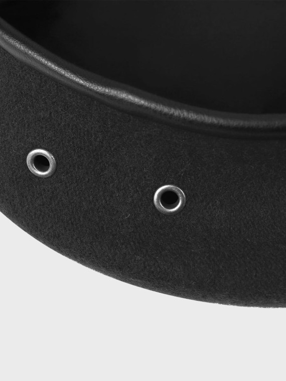 BB-TEX BERET KLASA MUNDUROWA WEŁNIANY TŁOCZONY Z ORŁEM CZARNY 54