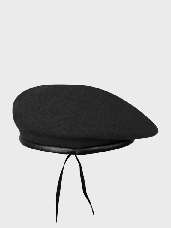 BB-TEX BERET KLASA MUNDUROWA WEŁNIANY TŁOCZONY Z ORŁEM CZARNY 54