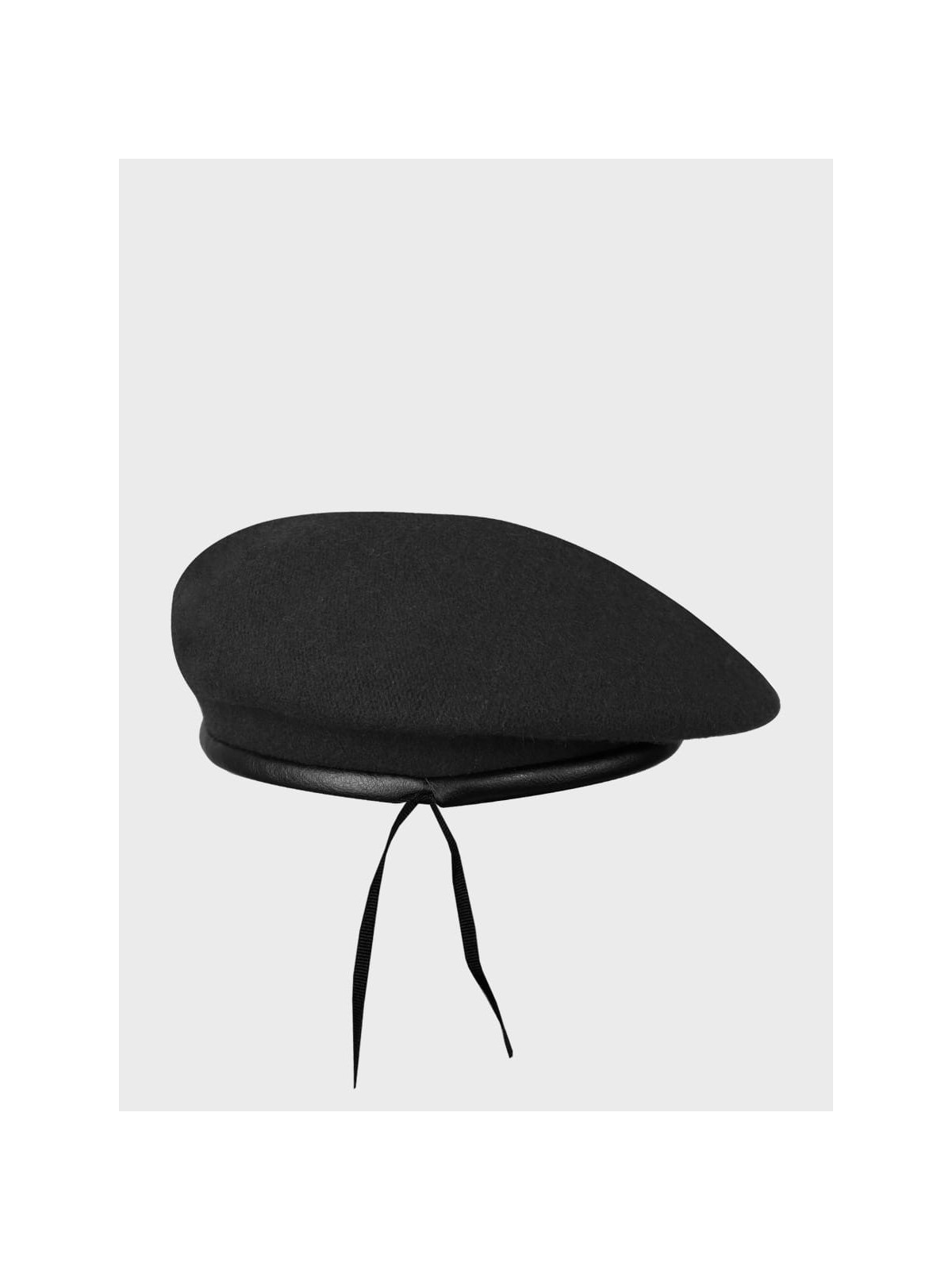 BB-TEX BERET KLASA MUNDUROWA WEŁNIANY TŁOCZONY Z ORŁEM CZARNY 54