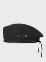 BB-TEX BERET KLASA MUNDUROWA WEŁNIANY TŁOCZONY Z ORŁEM CZARNY 54