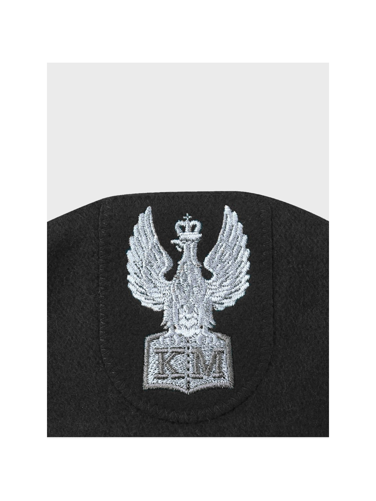 BB-TEX BERET KLASA MUNDUROWA WEŁNIANY TŁOCZONY Z ORŁEM CZARNY 54