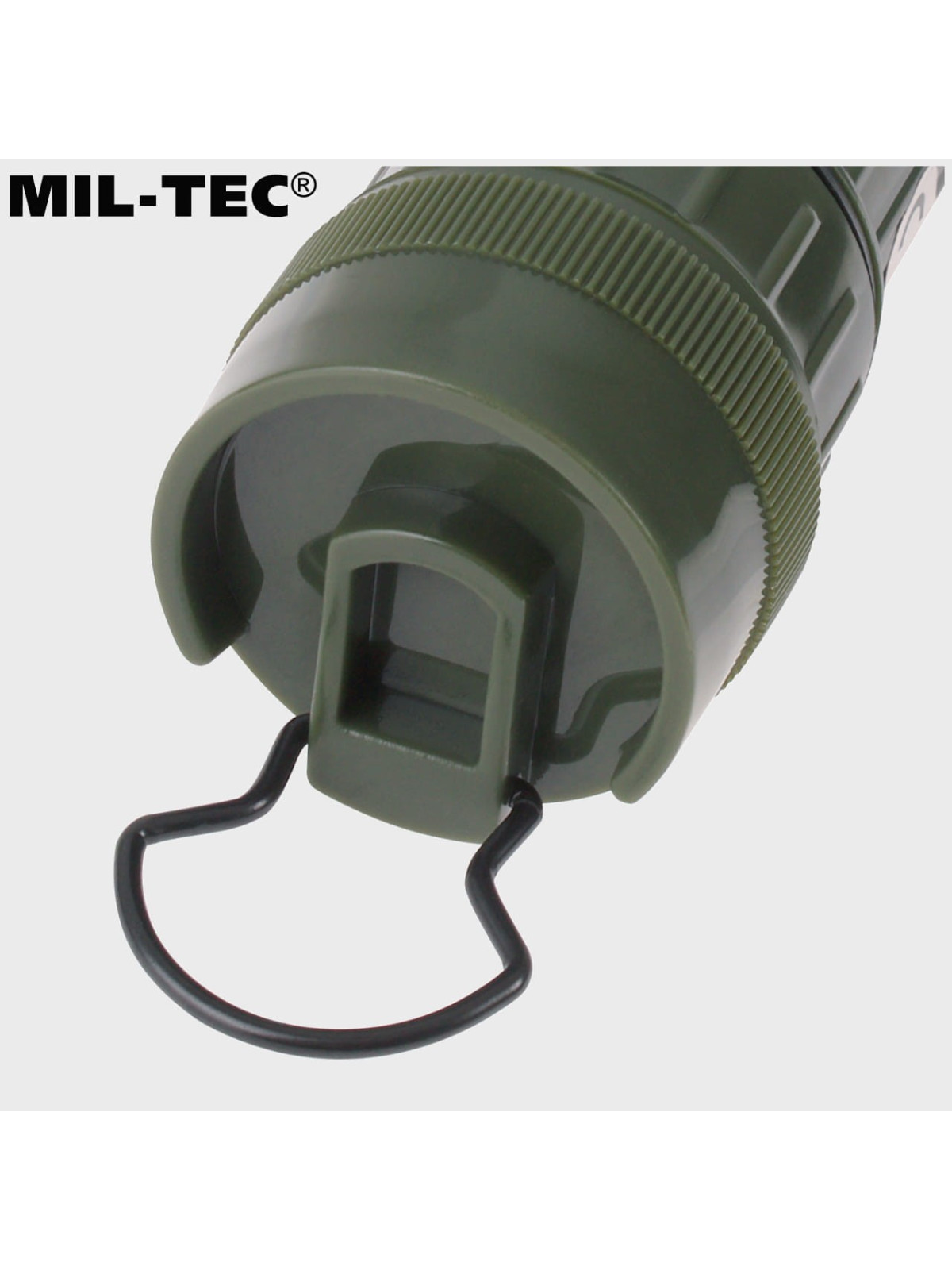 MIL-TEC LATARKA KĄTOWA Z FILTRAMI ŚREDNIA 17CM OLIWKOWA