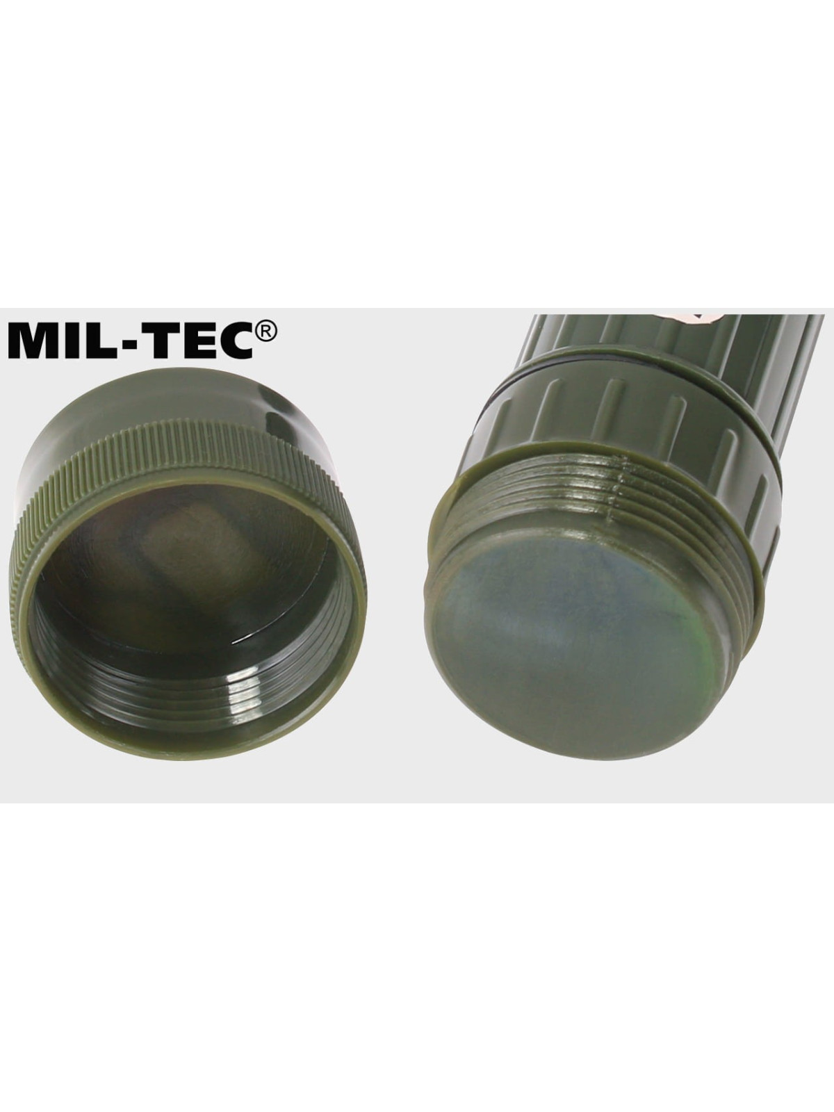 MIL-TEC LATARKA KĄTOWA Z FILTRAMI ŚREDNIA 17CM OLIWKOWA