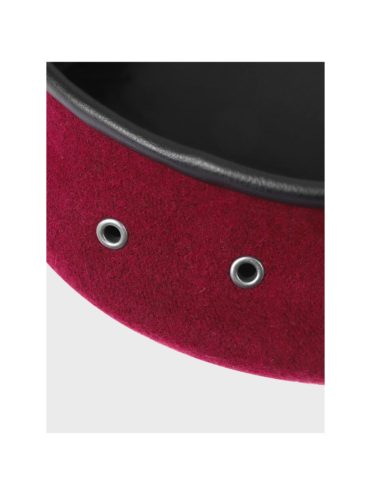 BB-TEX BERET KLASA MUNDUROWA WEŁNIANY TŁOCZONY Z ORŁEM BORDOWY 55
