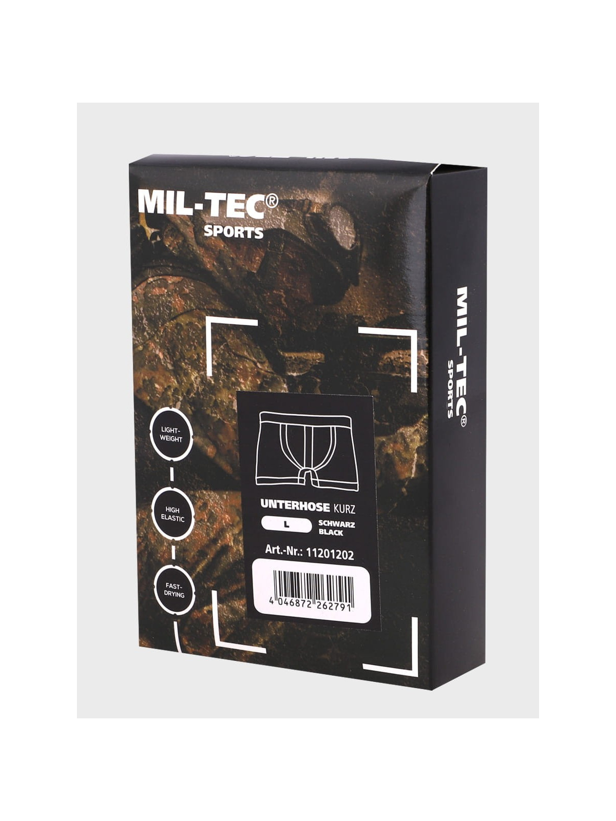 MIL-TEC Bokserki Męskie Termoaktywne Czarne XXL