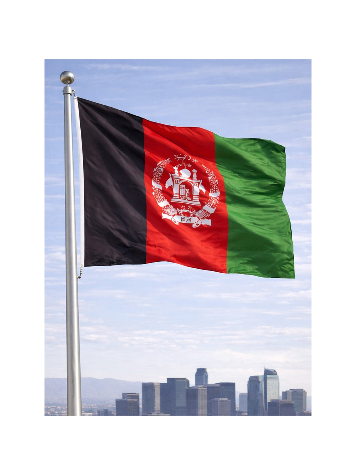 FOSCO INDUSTRIES Flaga na maszt Afganistanu Afganistan 98 x 148 cm