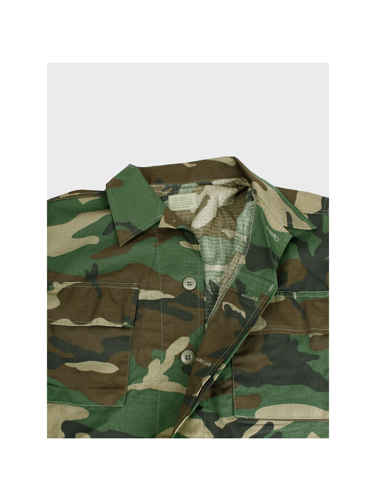 MIL-TEC BLUZA WOJSKOWA BDU US ARMY RIP-STOP CZARNA XXL