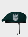 BB-TEX BERET WOJSKOWY WEŁNIANY TŁOCZONY Z ORŁEM ZIELONY 61