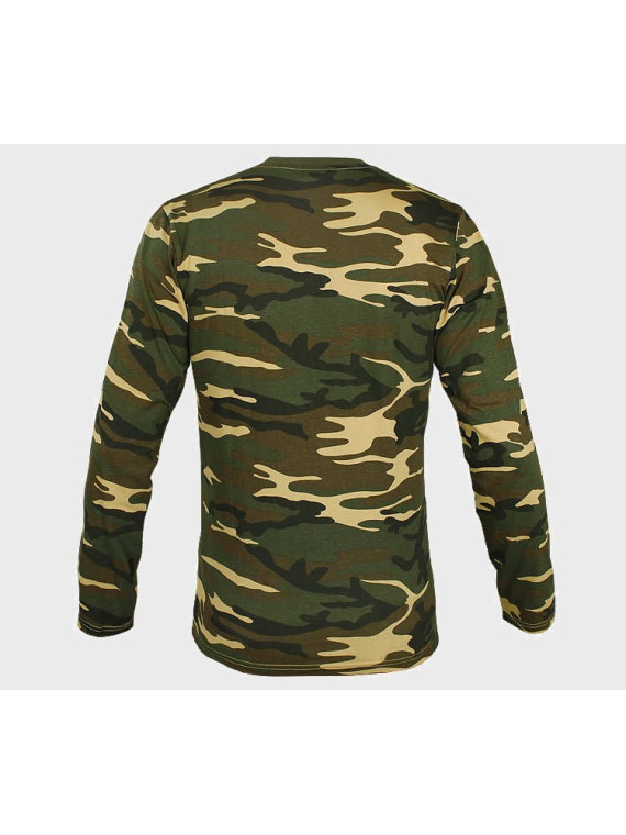 MIL-TEC KOSZULKA Z DŁUGIM RĘKAWEM LONGSLEEVE WOODLAND 3XL