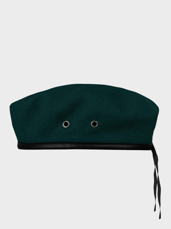 BB-TEX BERET WOJSKOWY WEŁNIANY TŁOCZONY Z ORŁEM ZIELONY 61