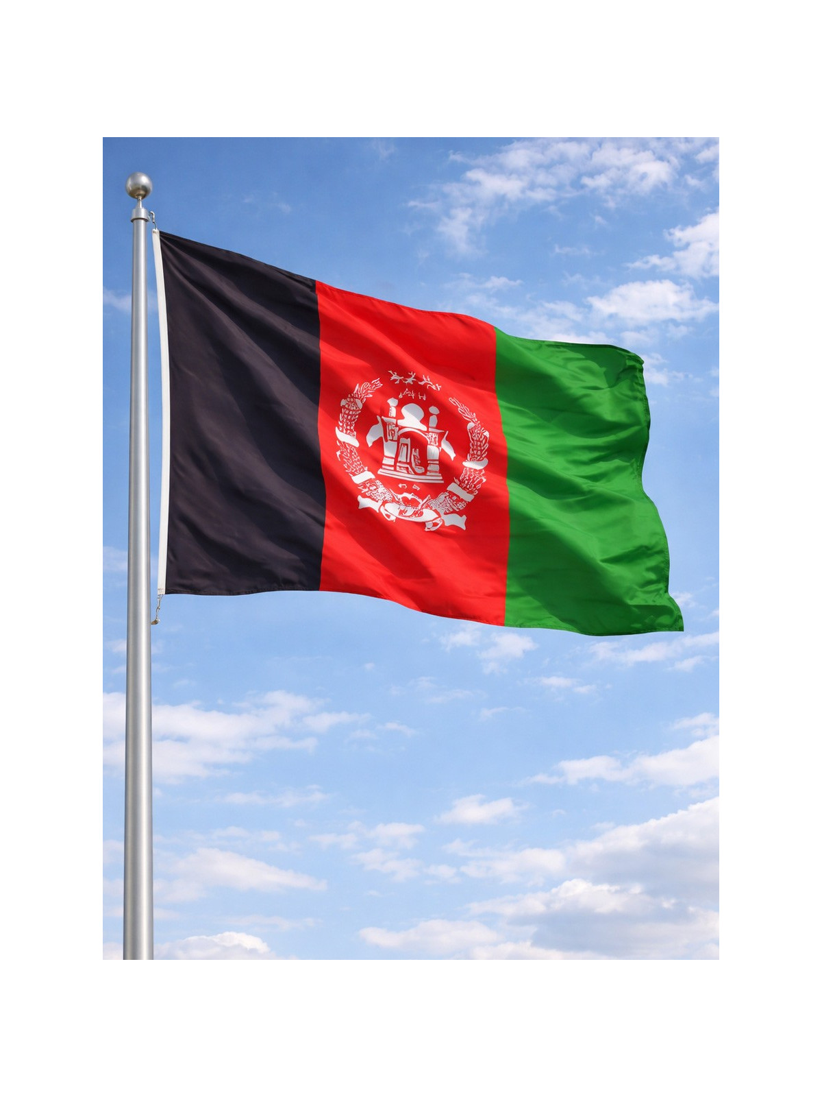 FOSCO INDUSTRIES Flaga na maszt Afganistanu Afganistan 98 x 148 cm