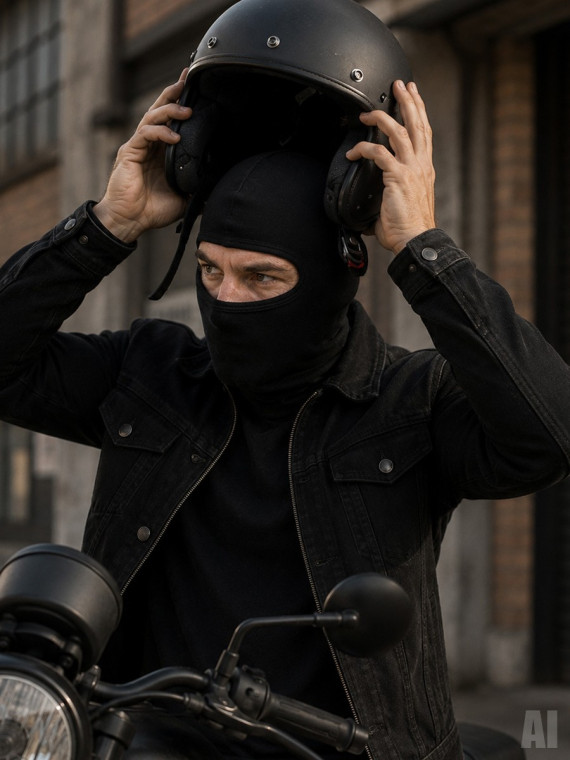 MIL-TEC KOMINIARKA BALACLAVA NOMEX 1 OTWÓR CZARNA