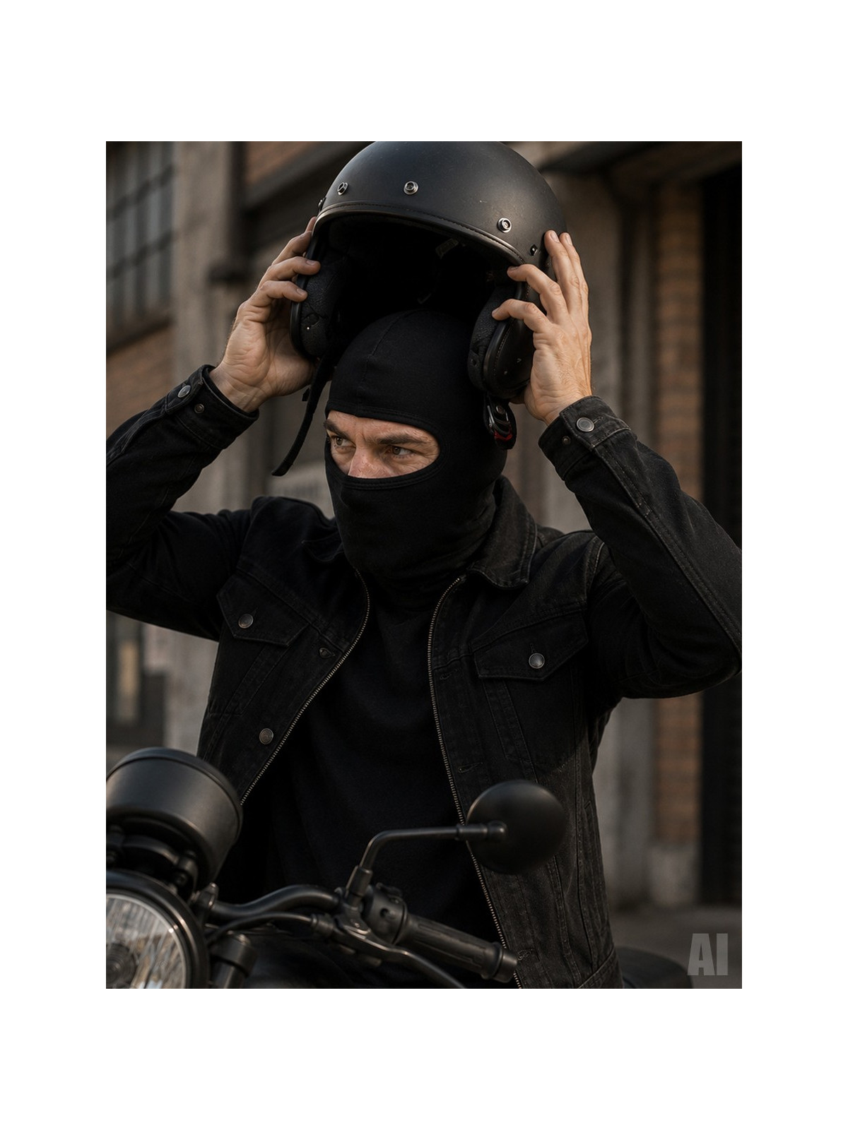 MIL-TEC KOMINIARKA BALACLAVA NOMEX 1 OTWÓR CZARNA