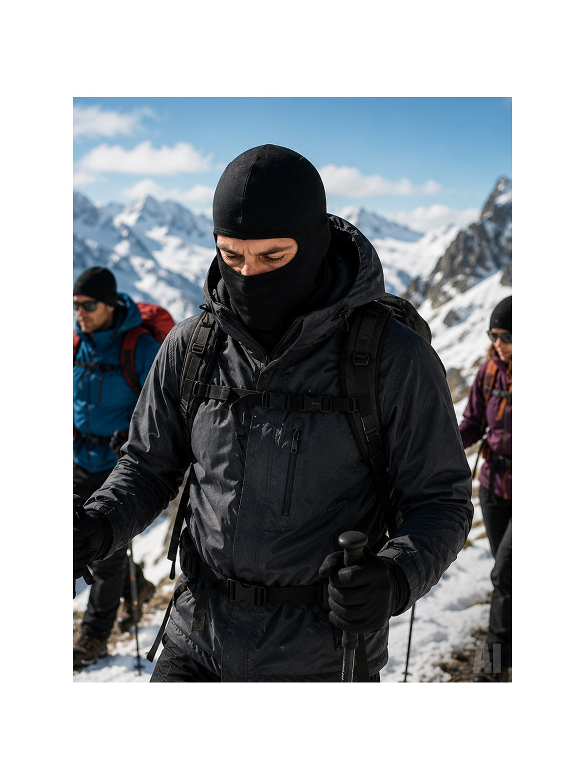 MIL-TEC KOMINIARKA BALACLAVA NOMEX 1 OTWÓR CZARNA