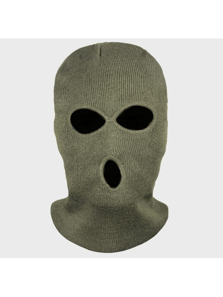 MIL-TEC KOMINIARKA BALACLAVA AKRYL 3 OTWORY OLIWKOWY