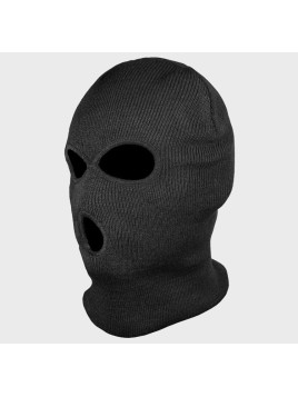 MIL-TEC KOMINIARKA BALACLAVA AKRYL 3 OTWORY CZARNA