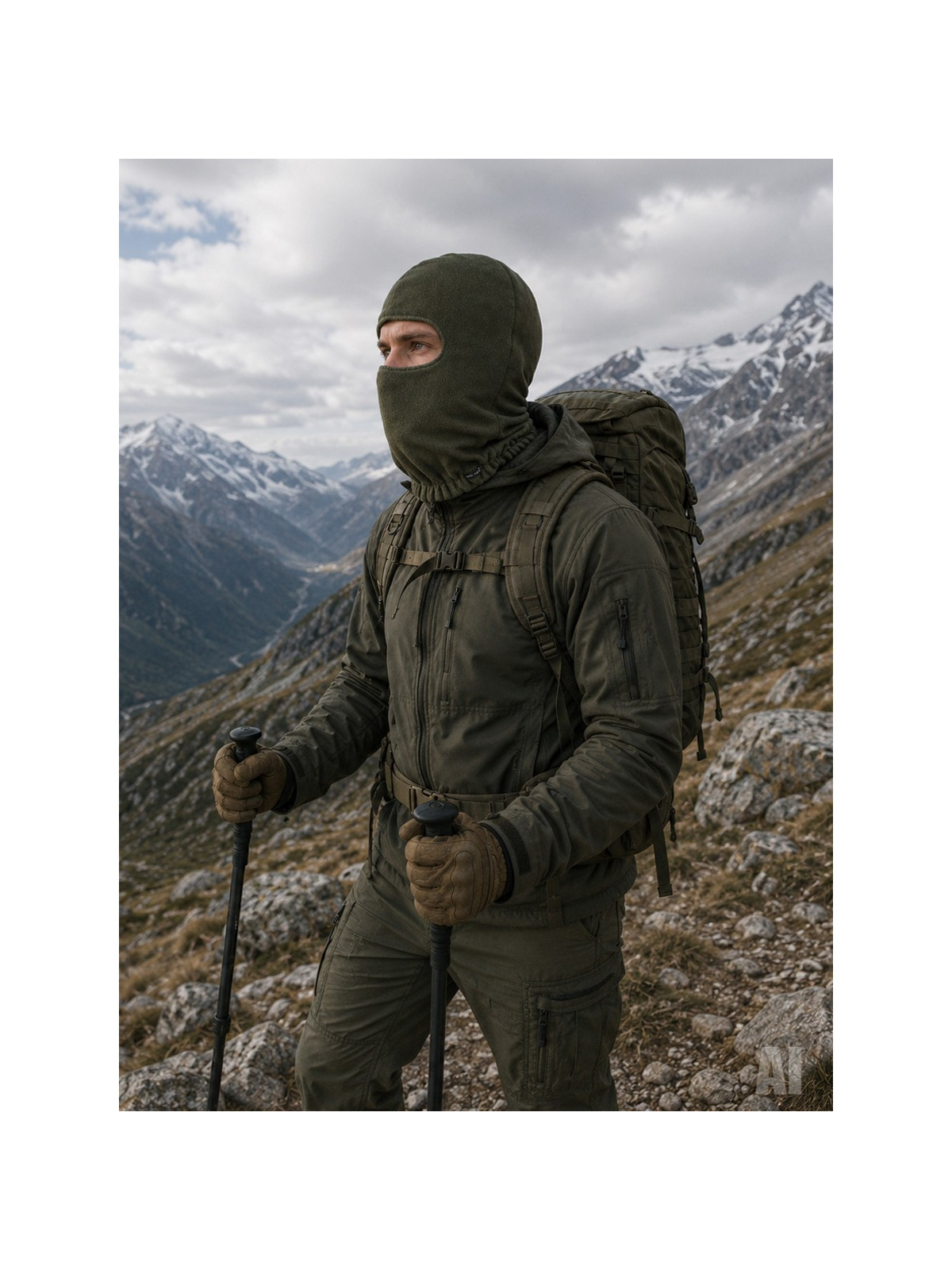 MIL-TEC KOMINIARKA ZIMOWA CIEPŁA POLAR OLIWKOWA