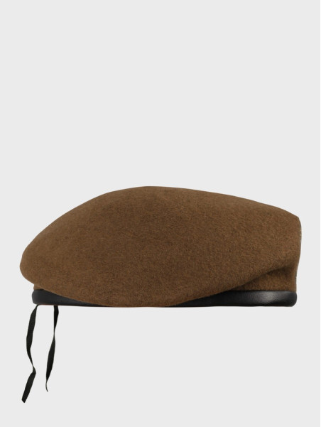 BB-TEX BERET WOT WOJSKOWY WEŁNIANY TŁOCZONY BRĄZOWY 64