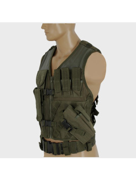 MIL-TEC KAMIZELKA TAKTYCZNA USMC PAS OLIWKOWA