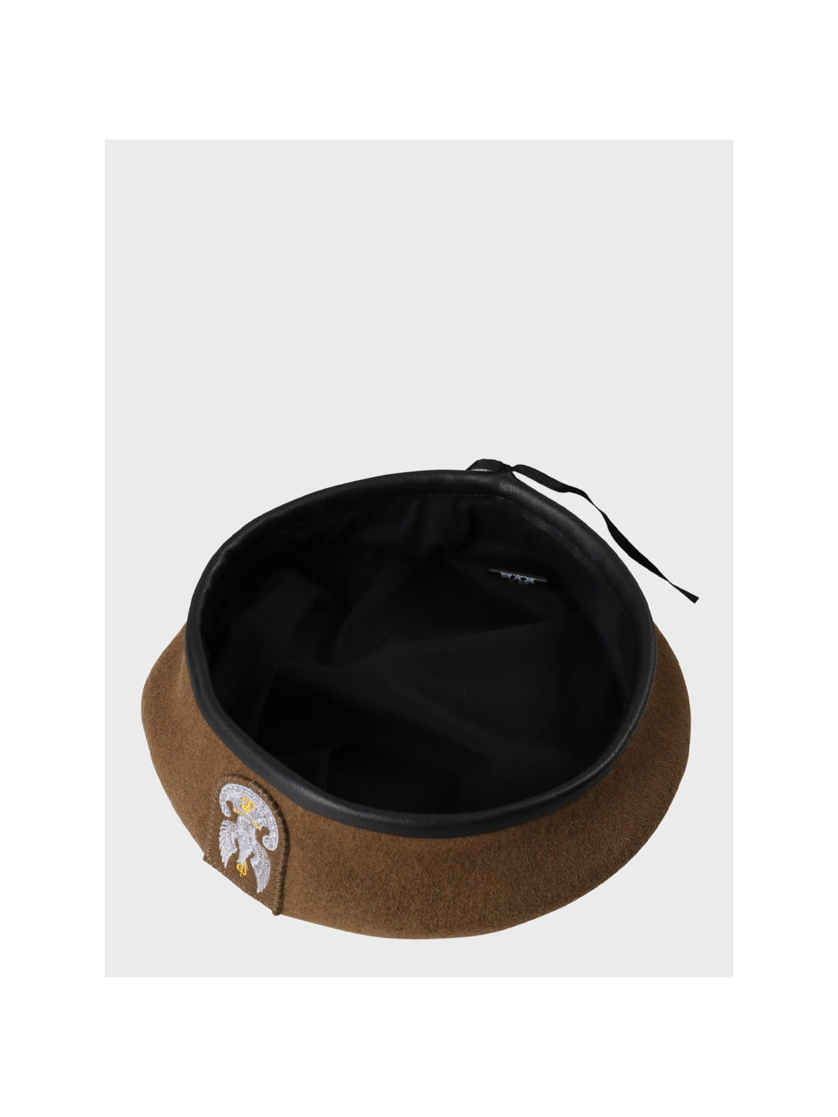 BB-TEX BERET WOT WOJSKOWY WEŁNIANY TŁOCZONY BRĄZOWY 64