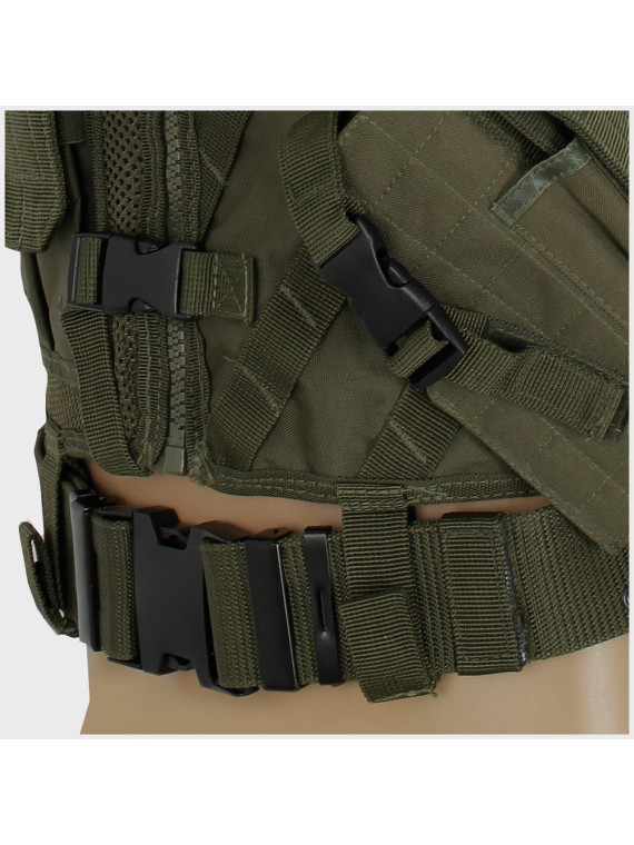 MIL-TEC KAMIZELKA TAKTYCZNA USMC PAS OLIWKOWA