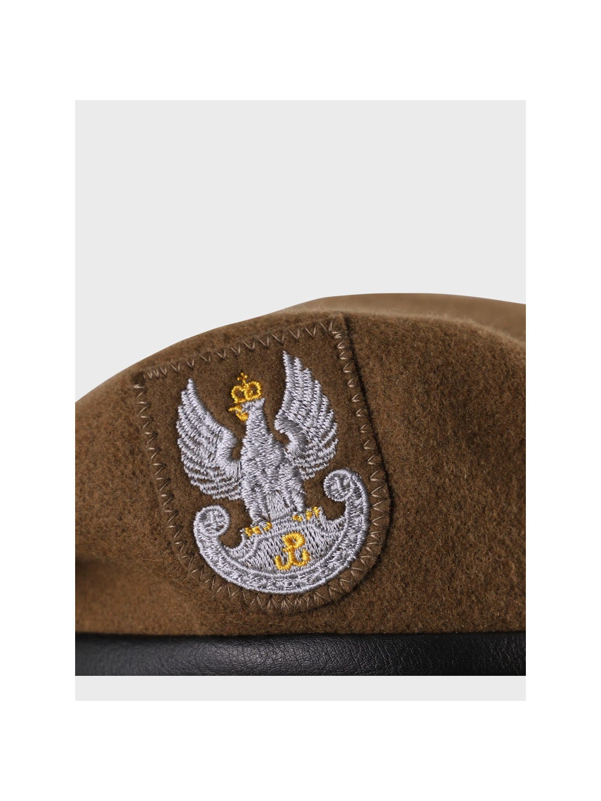 BB-TEX BERET WOT WOJSKOWY WEŁNIANY TŁOCZONY BRĄZOWY 64