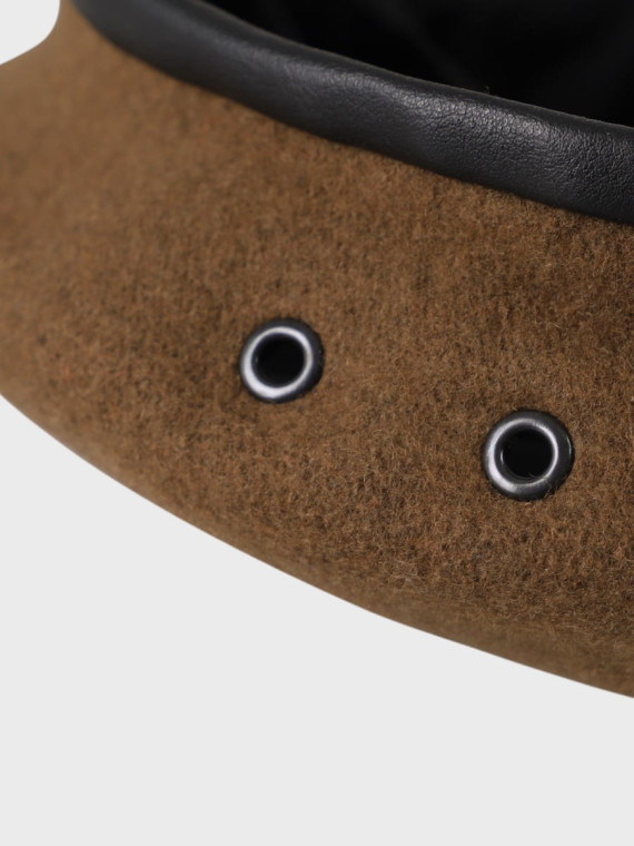 BB-TEX BERET WOT WOJSKOWY WEŁNIANY TŁOCZONY BRĄZOWY 64