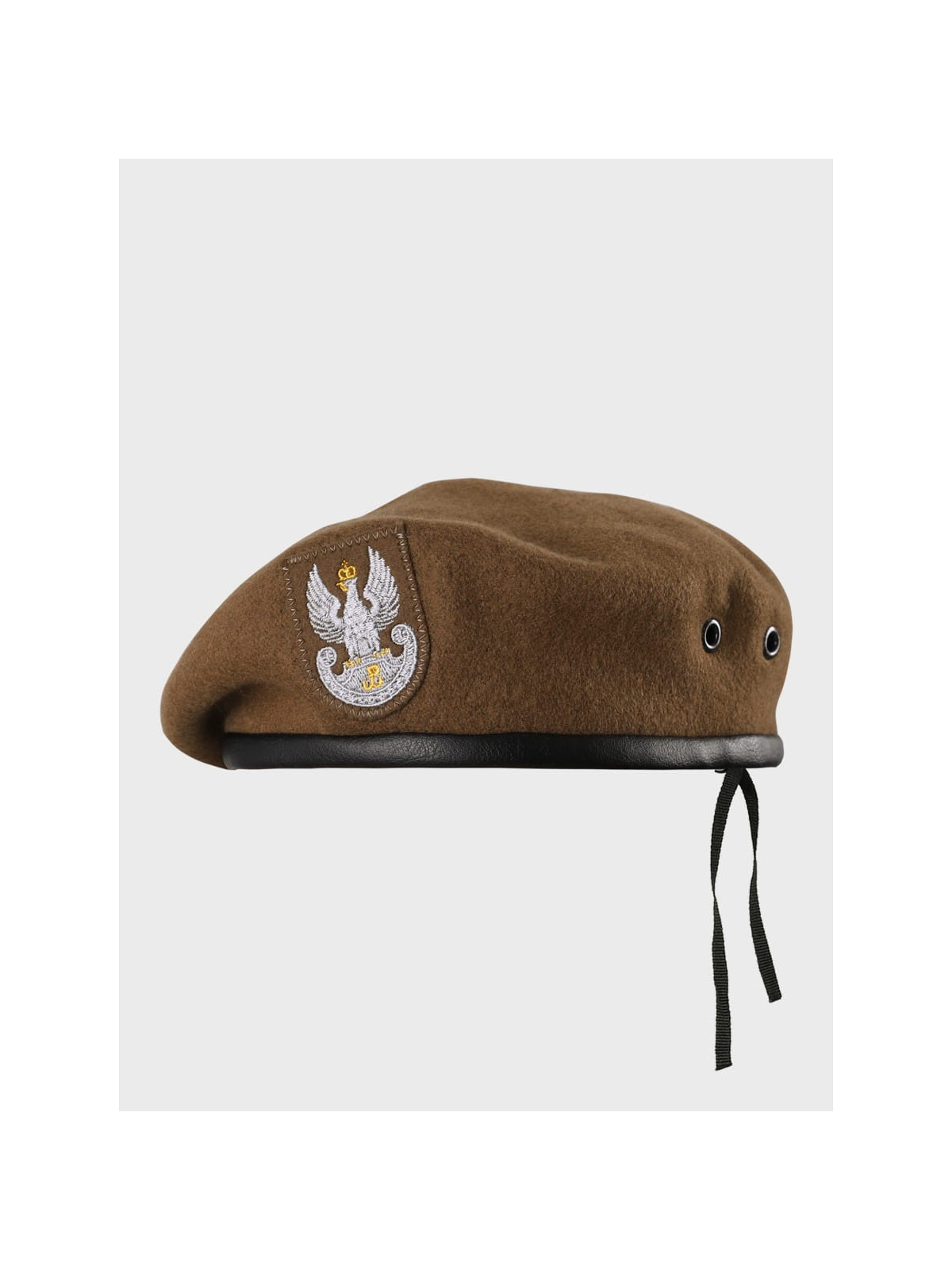 BB-TEX BERET WOT WOJSKOWY WEŁNIANY TŁOCZONY BRĄZOWY 64