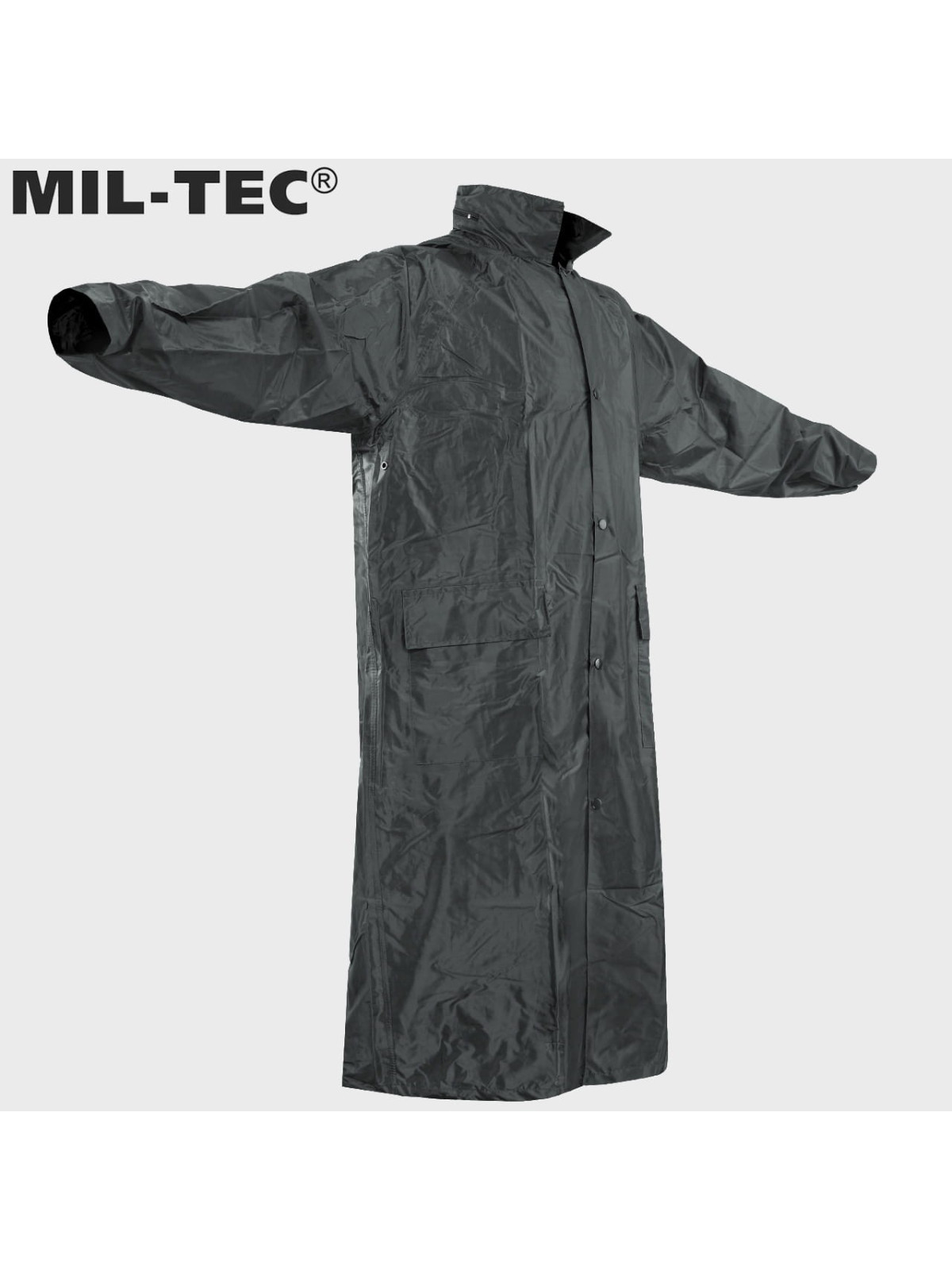 MIL-TEC PŁASZCZ PRZECIWDESZCZOWY SZTORMIAK CZARNY L