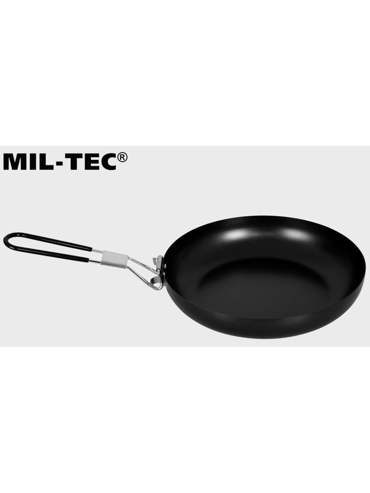MIL-TEC PATELNIA TURYSTYCZNA ZE SKŁADANYM UCHWYTEM STAL NIERDZEWNA CZARNA