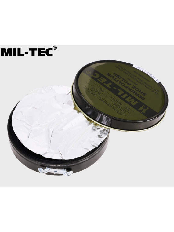 MIL-TEC PASTA DO BUTÓW SKÓRY LICOWEJ CZARNA 80g PUSZKA