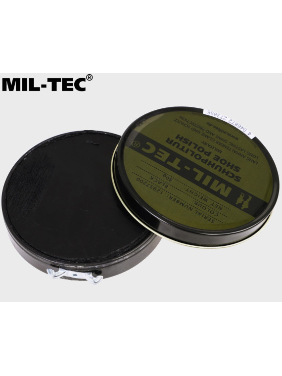 MIL-TEC PASTA DO BUTÓW SKÓRY LICOWEJ CZARNA 80g PUSZKA