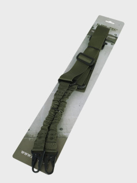 MIL-TEC PAS NOŚNY DO BRONI DWUPUNKTOWY BUNGEE OLIWKOWY