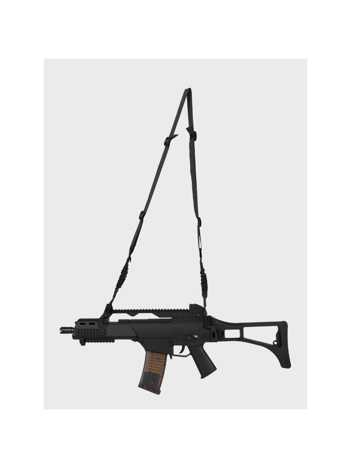 MIL-TEC PAS NOŚNY DO BRONI DWUPUNKTOWY BUNGEE CZARNY