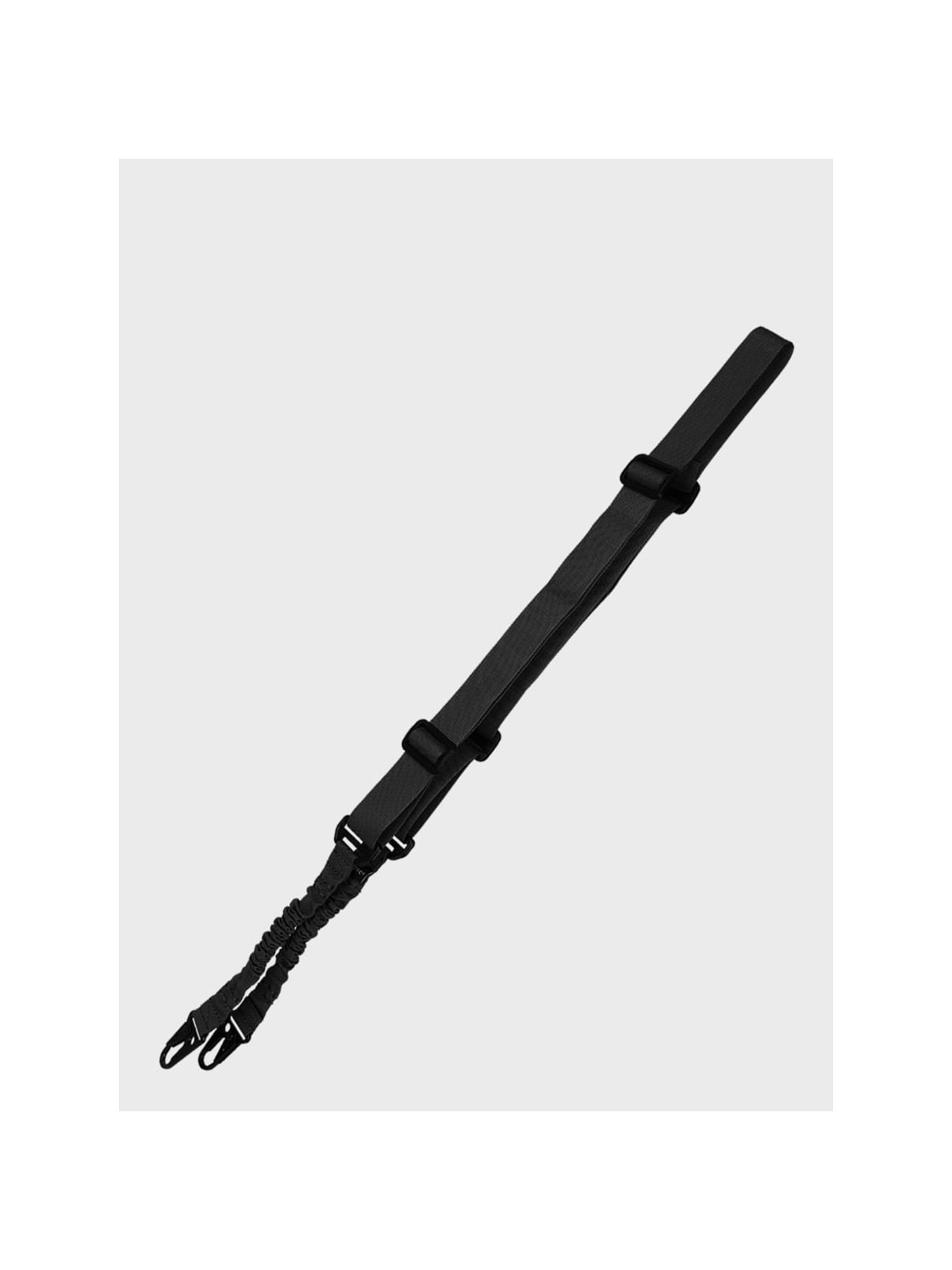 MIL-TEC PAS NOŚNY DO BRONI DWUPUNKTOWY BUNGEE CZARNY