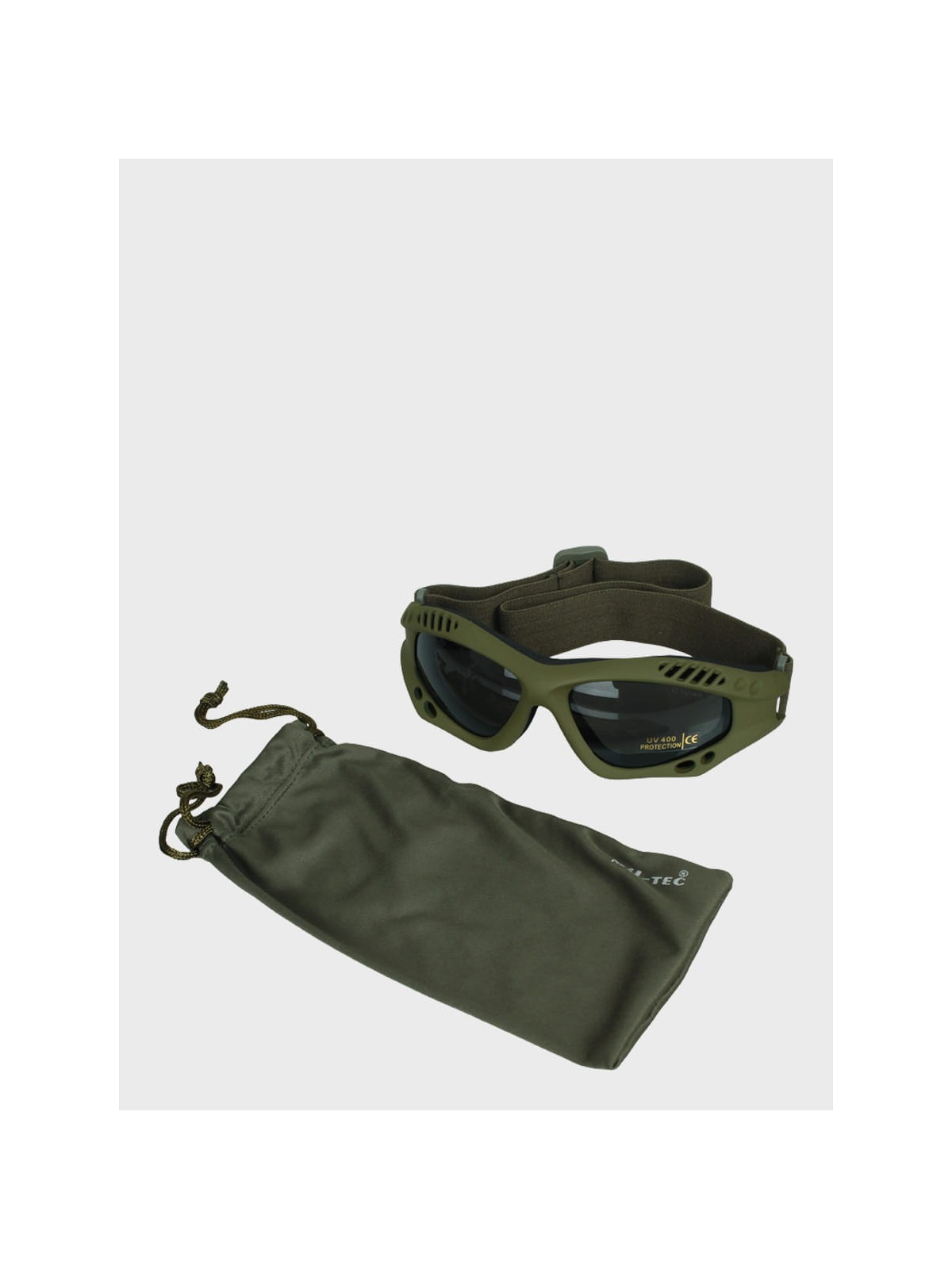 MIL-TEC OKULARY TAKTYCZNE COMMANDO SMOKE UV 400 OLIWKOWE