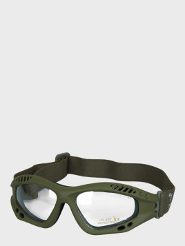 MIL-TEC OKULARY TAKTYCZNE COMMANDO CLEAR UV 400 OLIWKOWE