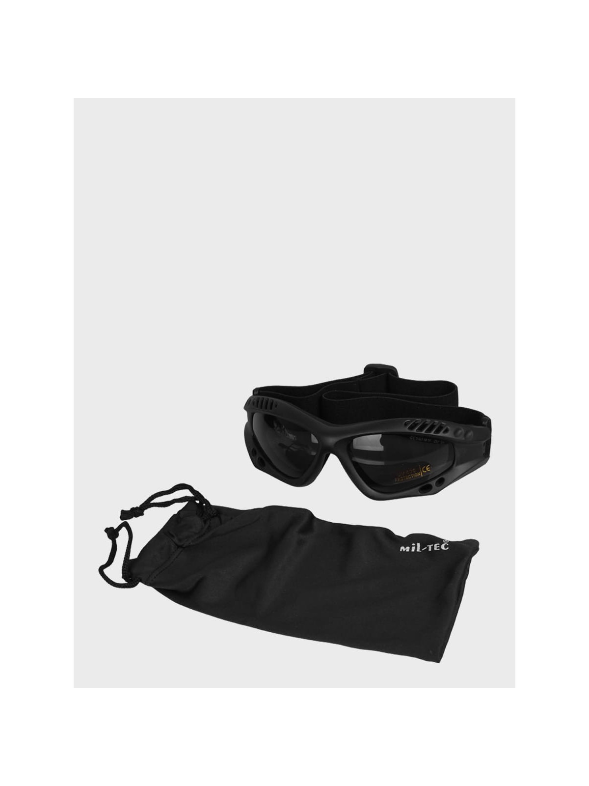 MIL-TEC OKULARY TAKTYCZNE COMMANDO SMOKE UV 400 CZARNE