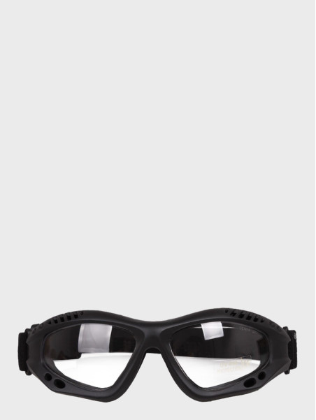 MIL-TEC OKULARY TAKTYCZNE COMMANDO CLEAR UV 400 CZARNE