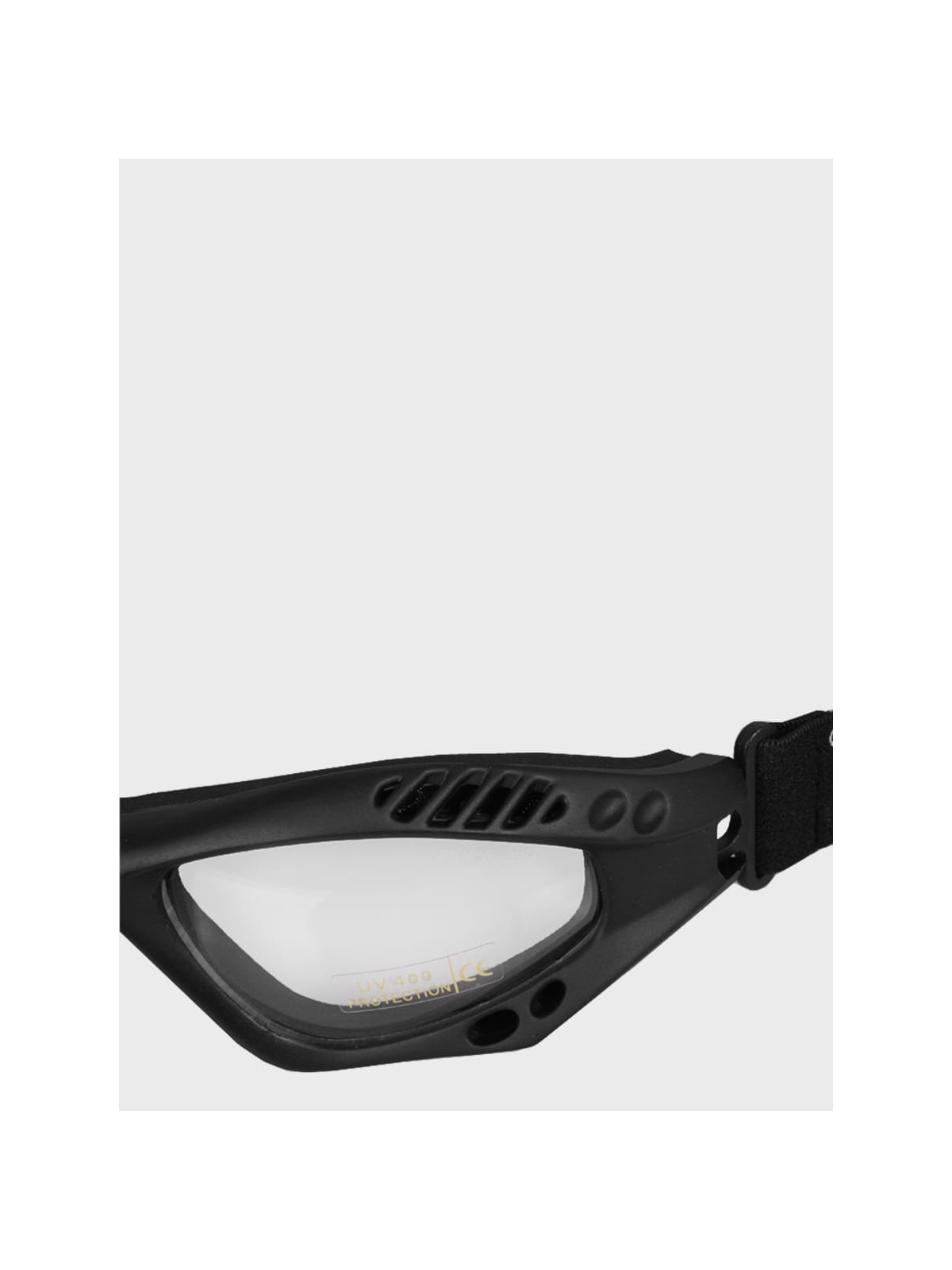 MIL-TEC OKULARY TAKTYCZNE COMMANDO CLEAR UV 400 CZARNE
