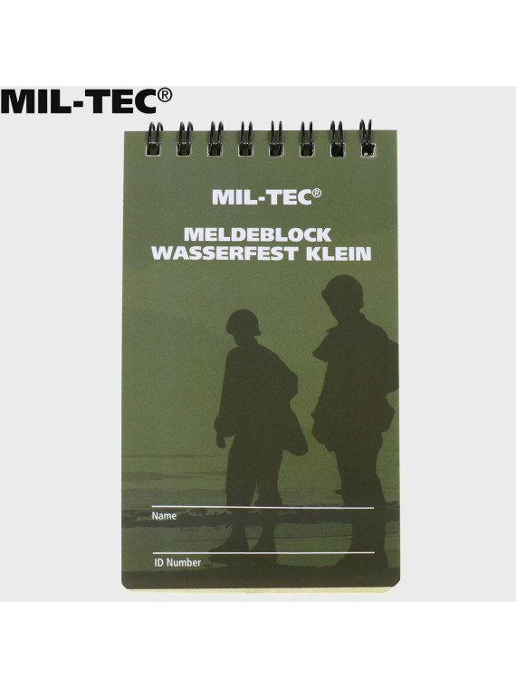 MIL-TEC NOTES WODOODPORNY NOTATNIK BLOK MELDUNKOWY 7,5x13 cm