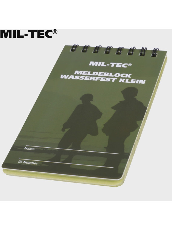 MIL-TEC NOTES WODOODPORNY NOTATNIK BLOK MELDUNKOWY 7,5x13 cm