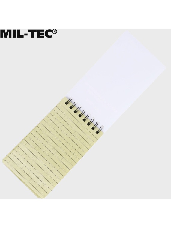 MIL-TEC NOTES WODOODPORNY NOTATNIK BLOK MELDUNKOWY 7,5x13 cm